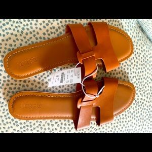 NWT NIB JCrew Beachside slide sandals 10